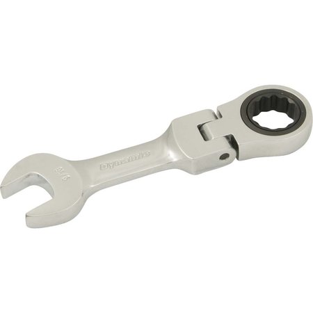 DYNAMIC Tools 9/16" Stubby Flex Head Ratcheting Wrench D076218